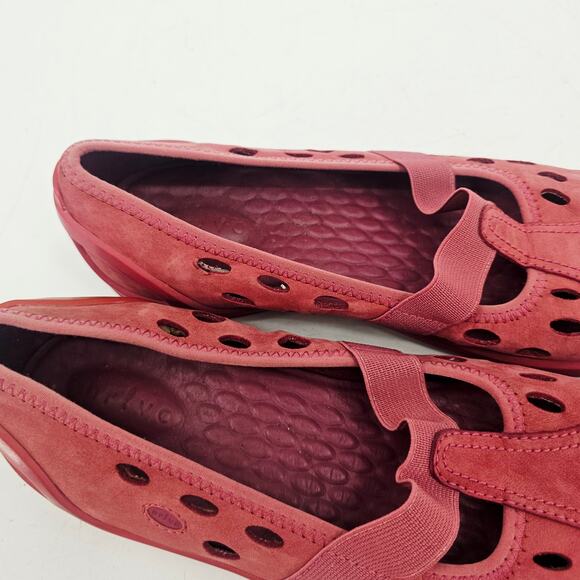 Privo by Clarks Women's Slip On Coral Pink Shoe 8 M Suede Leather Comfort Active - Picture 7 of 9